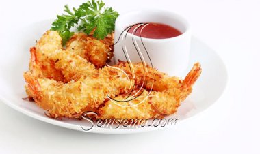 طريقة عمل الجمبري المشوي بجوز الهند