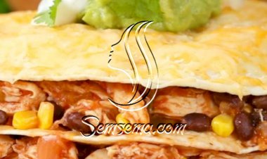 طريقة عمل كاساديلا الدجاج بالساور كريم