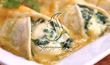 طريقة عمل انشيلادا السبانخ بالجبن البارميزان