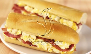 طريقة عمل ساندويتش باجيت البيض والبسطرمة