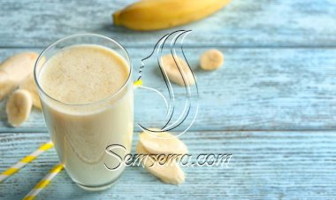 طريقة عمل ميلك شيك الموز باللبن