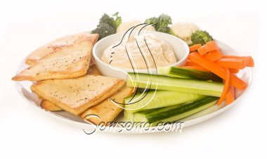 طريقة عمل خبز البيتا بالريحان