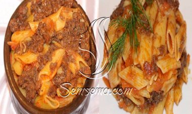 طاجن مكرونة باللحمة المفرومة زي المحلات