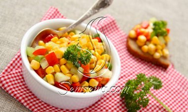 طريقة عمل سلطة الذرة بالفلفل الحلو