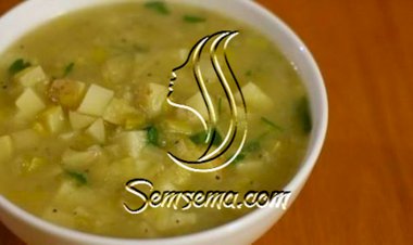 طريقة عمل شوربة مكعبات البطاطس