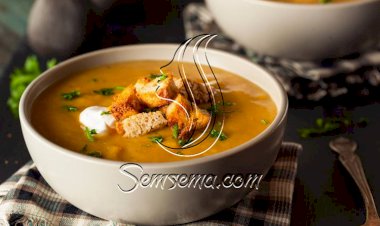 طريقة عمل شوربة القرع بالكريمة