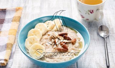 طريقة عمل شوفان بالموز واللوز