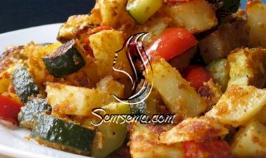 طريقة عمل البطاطس بالكوسة في الفرن