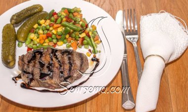 طريقة عمل ستيك مشوي بخل التفاح