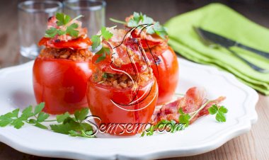 طريقة عمل الطماطم بالبيكون والمايونيز