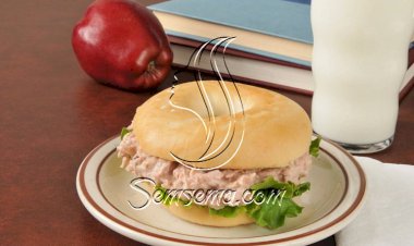 طريقة عمل ساندويتش بيجل بالتونة