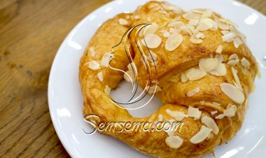 طريقة عمل كرواسون بزبدة اللوز