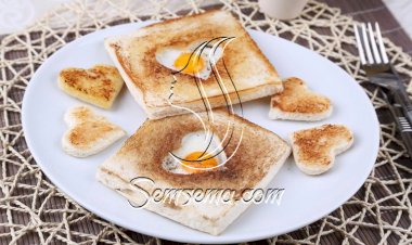 طريقة عمل فرنش توست قلوب البيض