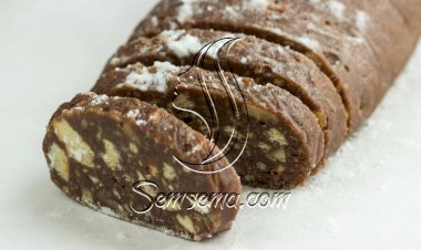 طريقة عمل رول البسكويت بالشيكولاتة