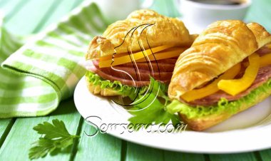 طريقة عمل ساندويتش كرواسون بالسلامي