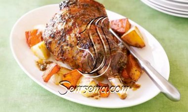 طريقة عمل فخذة ضاني محشية