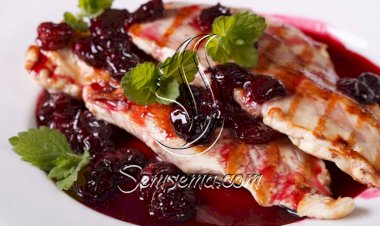 طريقة عمل دجاج مشوي بصوص الكرز