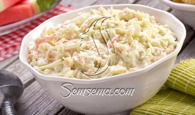 طريقة عمل سلطة الكرنب والجزر بالمايونيز