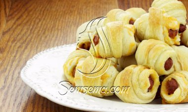 طريقة عمل ميني كرواسون بالسوسيس