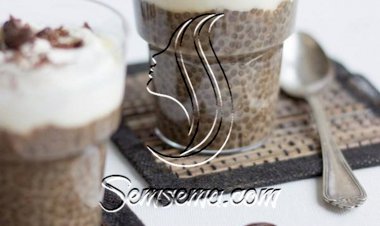 طريقة عمل بودينج القهوة ببذور الشيا