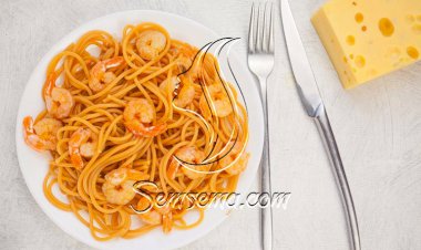 طريقة عمل اسباجتي بالجمبري