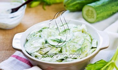 طريقة عمل سلطة الخيار بالشبت الألمانية