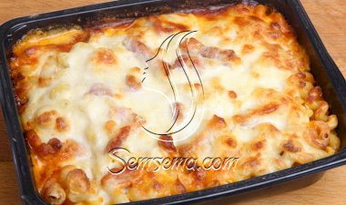 طريقة عمل مكرونة بشاميل بالكبدة