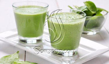 طريقة عمل العصير الأخضر بالزبادي