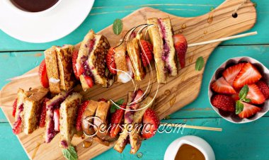 طريقة عمل فرنش توست الفراولة للفلانتين