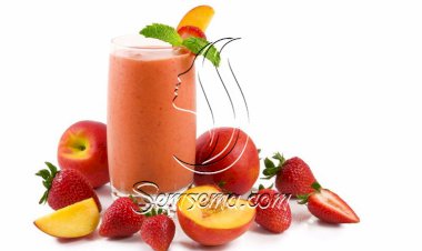 طريقة عمل سموثي الخوخ للفلانتين