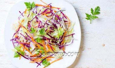 طريقة عمل سلطة الكرنب بالجزر