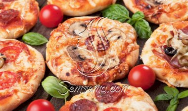 طريقة عمل ميني بيتزا بالمشروم