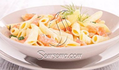 طريقة عمل مكرونة بالسالمون