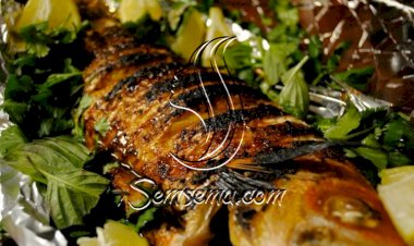 طريقة عمل سمك محشى بالفرن