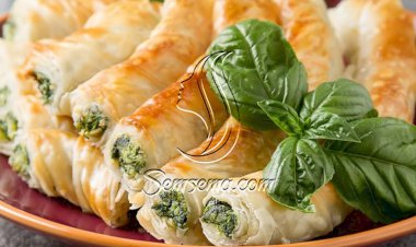 طريقة عمل رولات الجلاش بالسبانخ