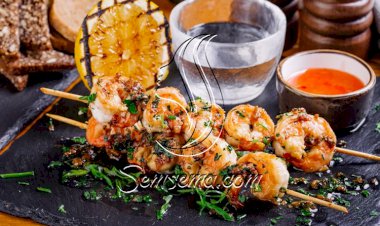 طريقة عمل شيش جمبري مشوي