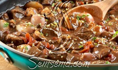 طريقة عمل اللحم بالمشروم والبصل