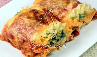 طريقة عمل رولات اللازانيا بالسبانخ