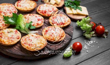 طريقة عمل ميني بيتزا بالبسطرمة
