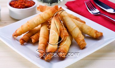 طريقة عمل رولات الجلاش المقرمشة