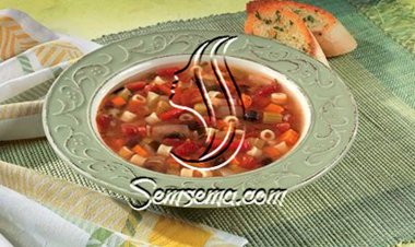 طريقة عمل شوربة بالمكرونة والفلفل
