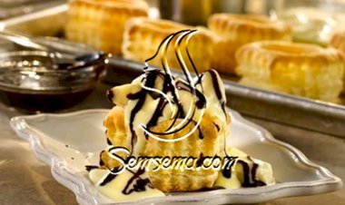 طريقة عمل اكواب الباف باستري بالموز الكريمي