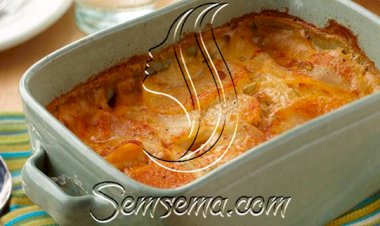 طريقة عمل بطاطس اسكالوب بالبصل