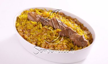 طريقة عمل أرز بخاري باللحم