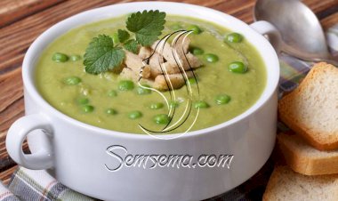 طريقة عمل شوربة البسلة الكريمي