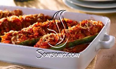 طريقة عمل الكوسة المحشية بالجبن البارميزان الصحية