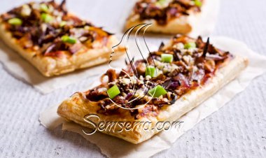 طريقة عمل فطائر المشروم والبصل المكرمل