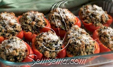 طريقة عمل الفلفل المحشي بالأرز والرومي