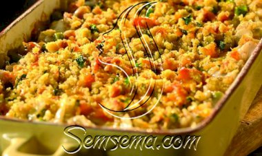 طريقة عمل صينية البصل بالجبن الشيدر