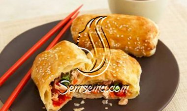 طريقة عمل رولات الخضار بالصوص